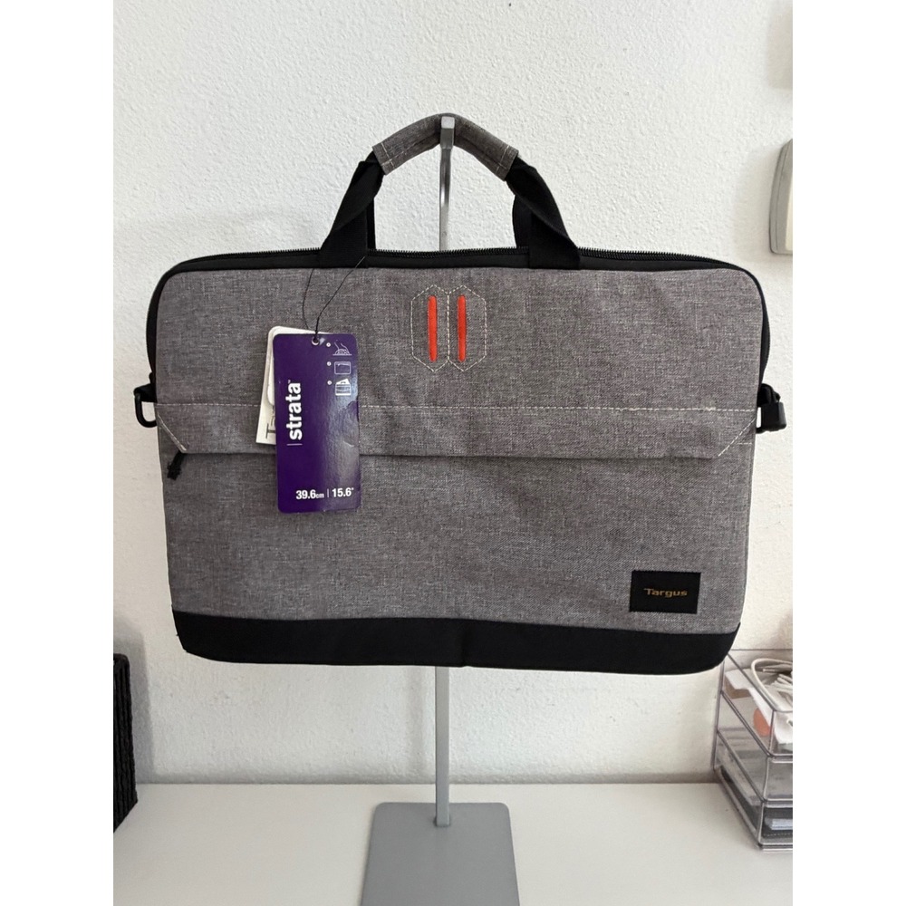 Targus Strata 15.6 Laptop Slipcase Bag Heather Grey Orange TBT24802GL New